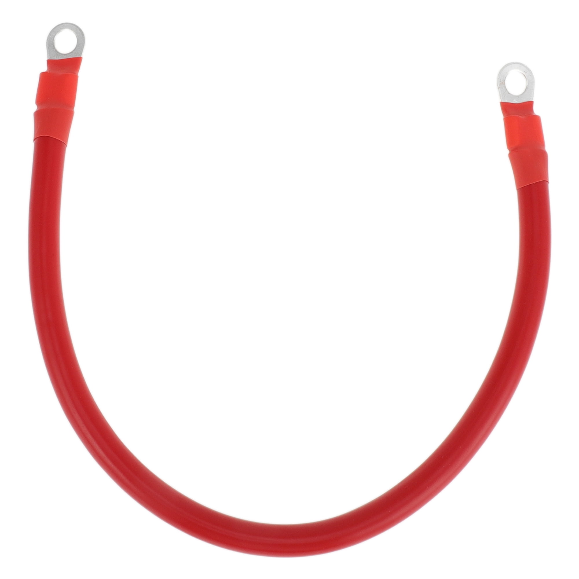 Unique Bargains 45cm 4AWG Battery Inverter Cable 5/16" Battery Cable Tinned Copper Red