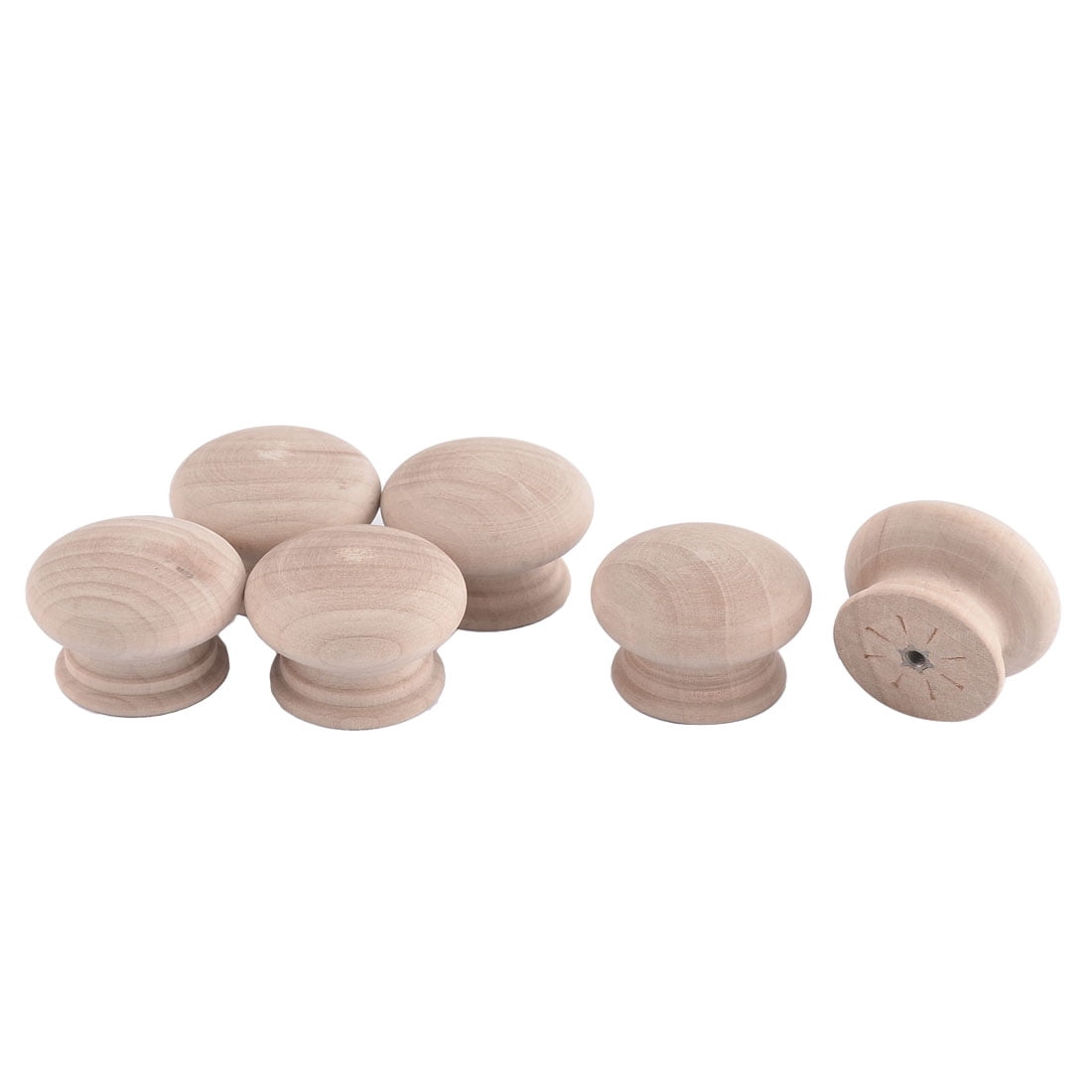 Unique Bargains 45mm Dia Round Cabinet Drawer Cupboard Closet Door Handle Wooden Pull Knob