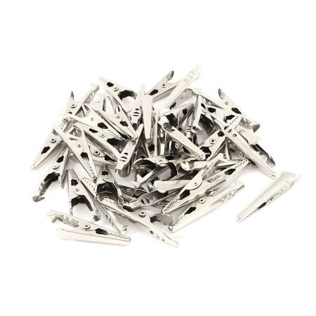 Unique Bargains 45pcs  Electrical Crocodile/Alligator Test Clip Clamp Jaw 10x42mm
