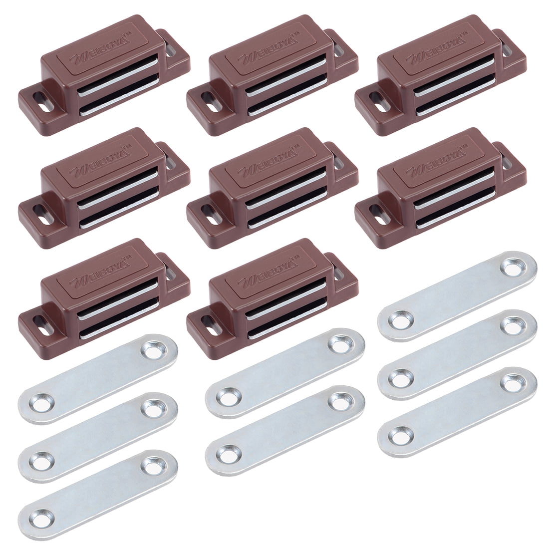 Unique Bargains 46mm Length ABS Plastic Door Cabinet Magnetic Catch Latch Closures