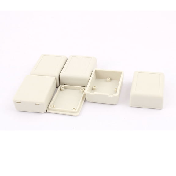 Unique Bargains 46x36x18mm Waterproof Plastic Enclosure Case DIY Junction Box 5Pcs