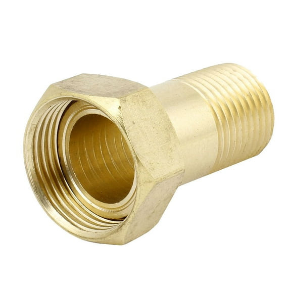 Unique Bargains 47mm Long Water Meter Quick Coupling 1/2PT Male x 3/4PT Female M/F Thread