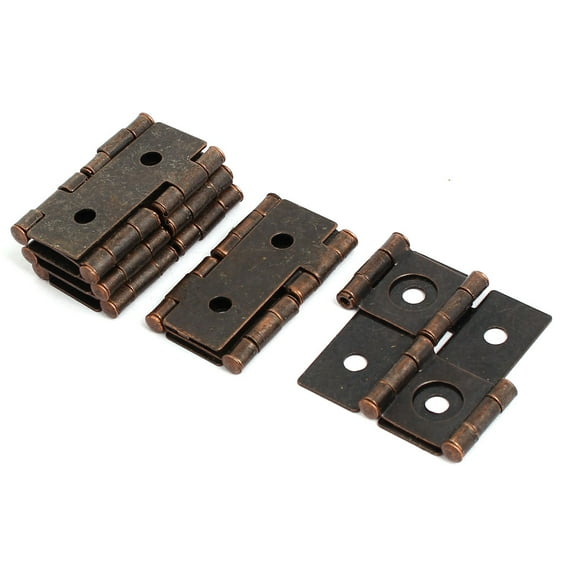 Unique Bargains 47mmx45mmx5mm Style Double Acting Folding Screen Hinge Copper Tone 5Pcs