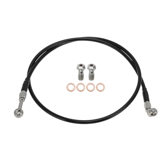 Unique Bargains 48" Motorcycle Brake Clutch Oil Hose Line Kit for 12"-14" Handlebar Hydraulic Front Brake Line for Harley Sportster XL 883 1200 1988-2003 No.4898010/4525098B