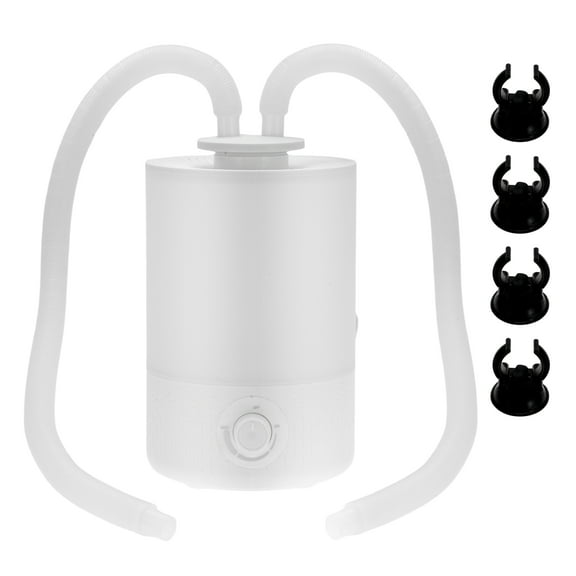 Unique Bargains 4L Reptile Fogger Leak-Proof Design Reptile Humidifier with Hose Single/Dual Fog Output White 1 Set