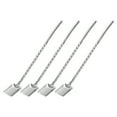thumbnail image 1 of Unique Bargains 4Pack 8.9' Stainless Steel Spoon Straw Reusable Long Handle Straw Spoon, Silver, 1 of 6