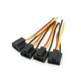 thumbnail image 1 of Unique Bargains 4Pcs 3-Wire H4 Foglight Lamp Bulb Extension Female Connector Socket for Car, 1 of 3