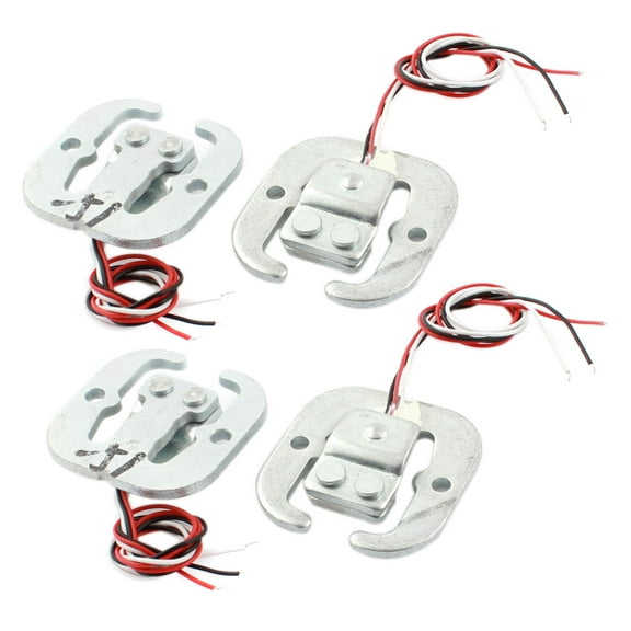 Unique Bargains 4Pcs 6" Half Bridge Type Body Load Cell Scale Electronic Weighing Sensor 50Kg