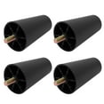 thumbnail image 1 of Unique Bargains 4Pcs 60mmx40mmx100mm Plastic Furniture Cover Leg Foot Black M10 Screw Mounting, 1 of 4