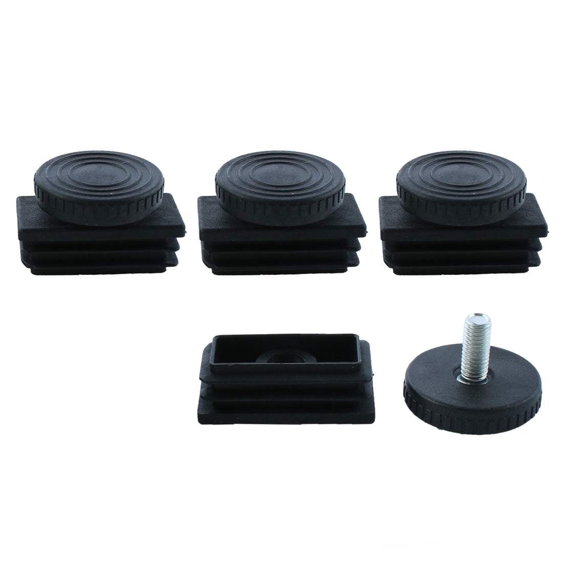 Unique Bargains 4Pcs Adjustable Leveling Feet Inserts Furniture Table Glide 0.98" x 1.96"