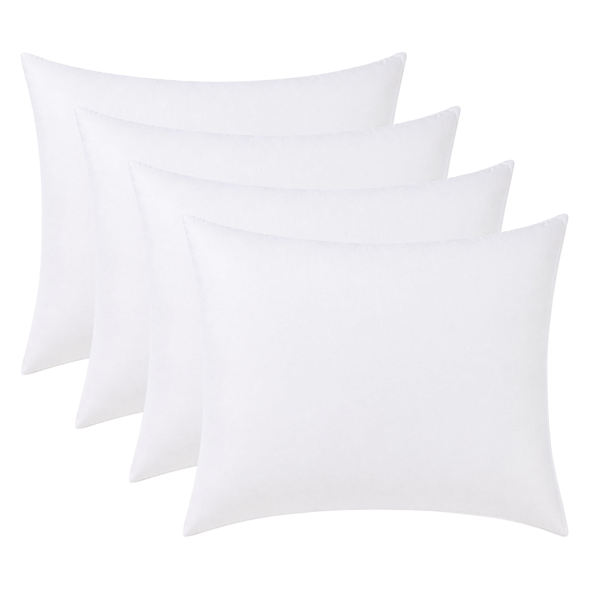 Unique Bargains 4Pcs Breathable Hypoallergenic Polyester Pillow Protectors White 20" x 24"