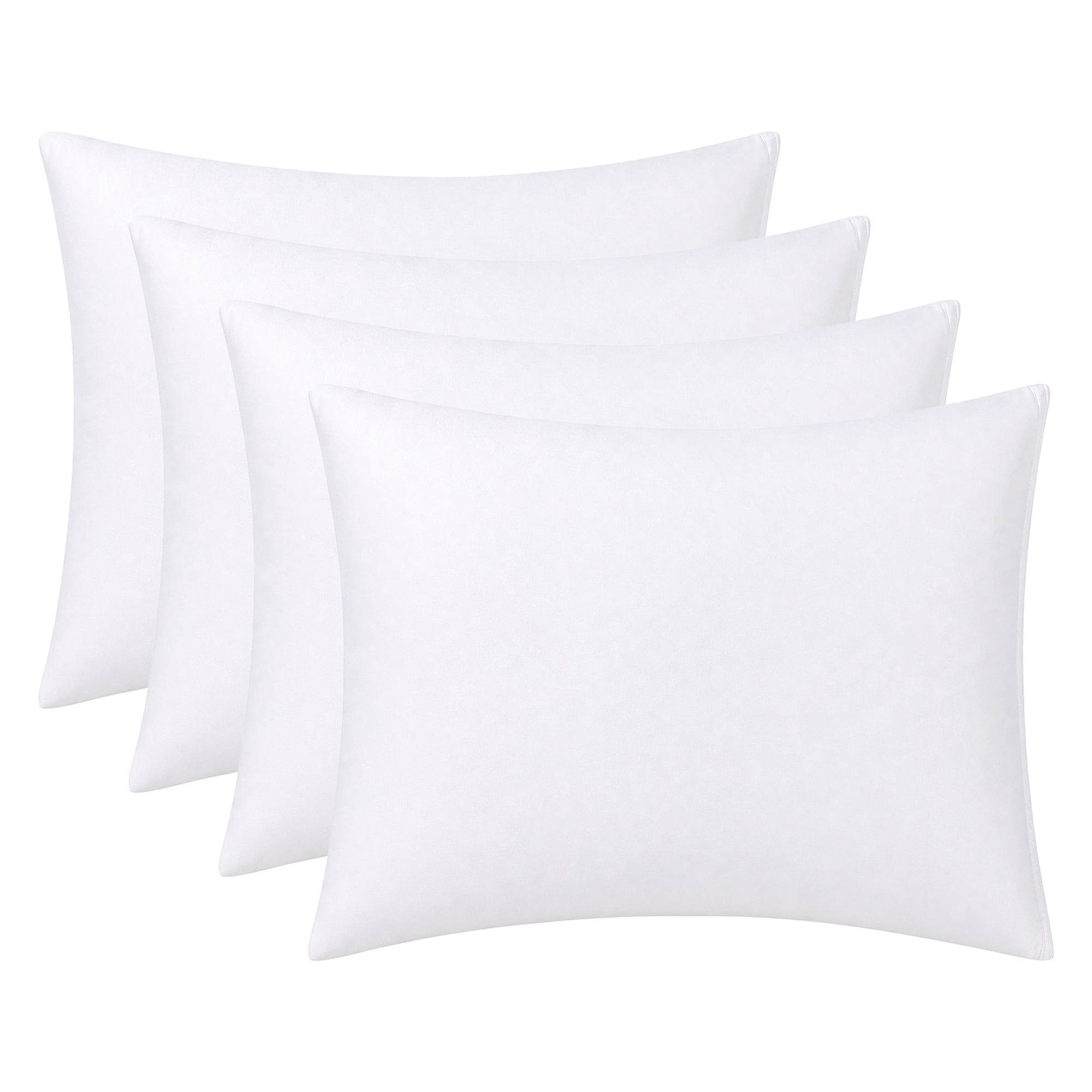 Unique Bargains 4Pcs Breathable Hypoallergenic Polyester Pillow Protectors White 20" x 26"