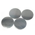 thumbnail image 1 of Unique Bargains 4Pcs Carbon Fiber Pattern 56mm Dia Car Wheel Center Hub Cap Emblem Sticker, 1 of 2