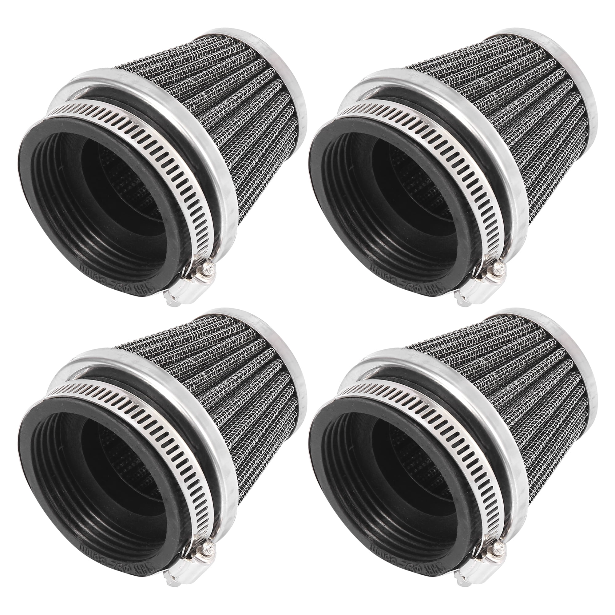 Unique Bargains 4Pcs Cleaner Round Tapered Replacement Black 2.13"