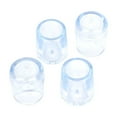 thumbnail image 1 of Unique Bargains 4Pcs Clear Rubber Table Chair Leg Tips Furniture Protectors 15mm Inside Dia, 1 of 1