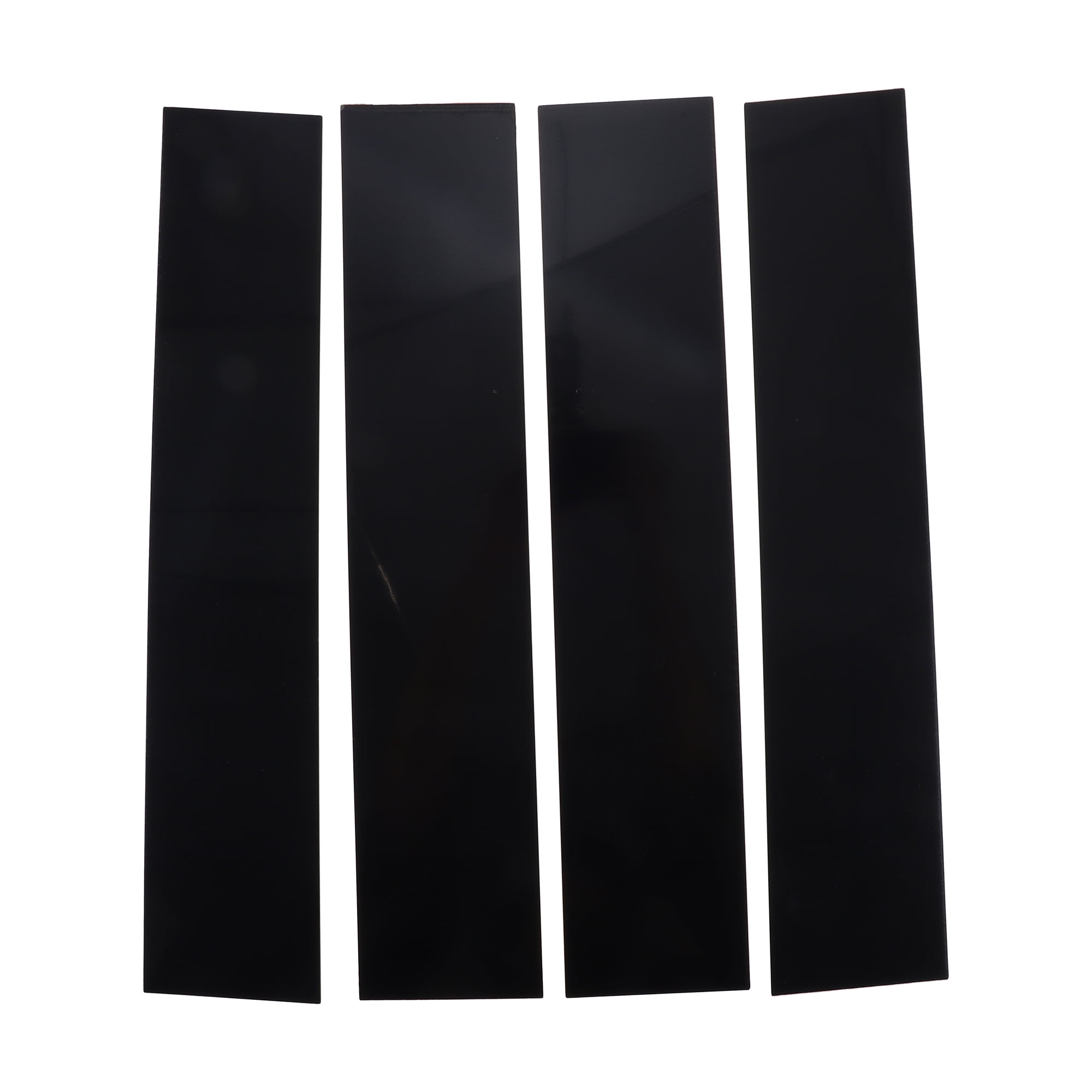 Unique Bargains 4Pcs Door Pillar Window Trim Cover for Ford F-150 2004-2014 Plastic Black