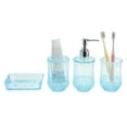 thumbnail image 1 of Unique Bargains 4Pcs Durable Bathroom Accessories Set Blue, 1 of 4