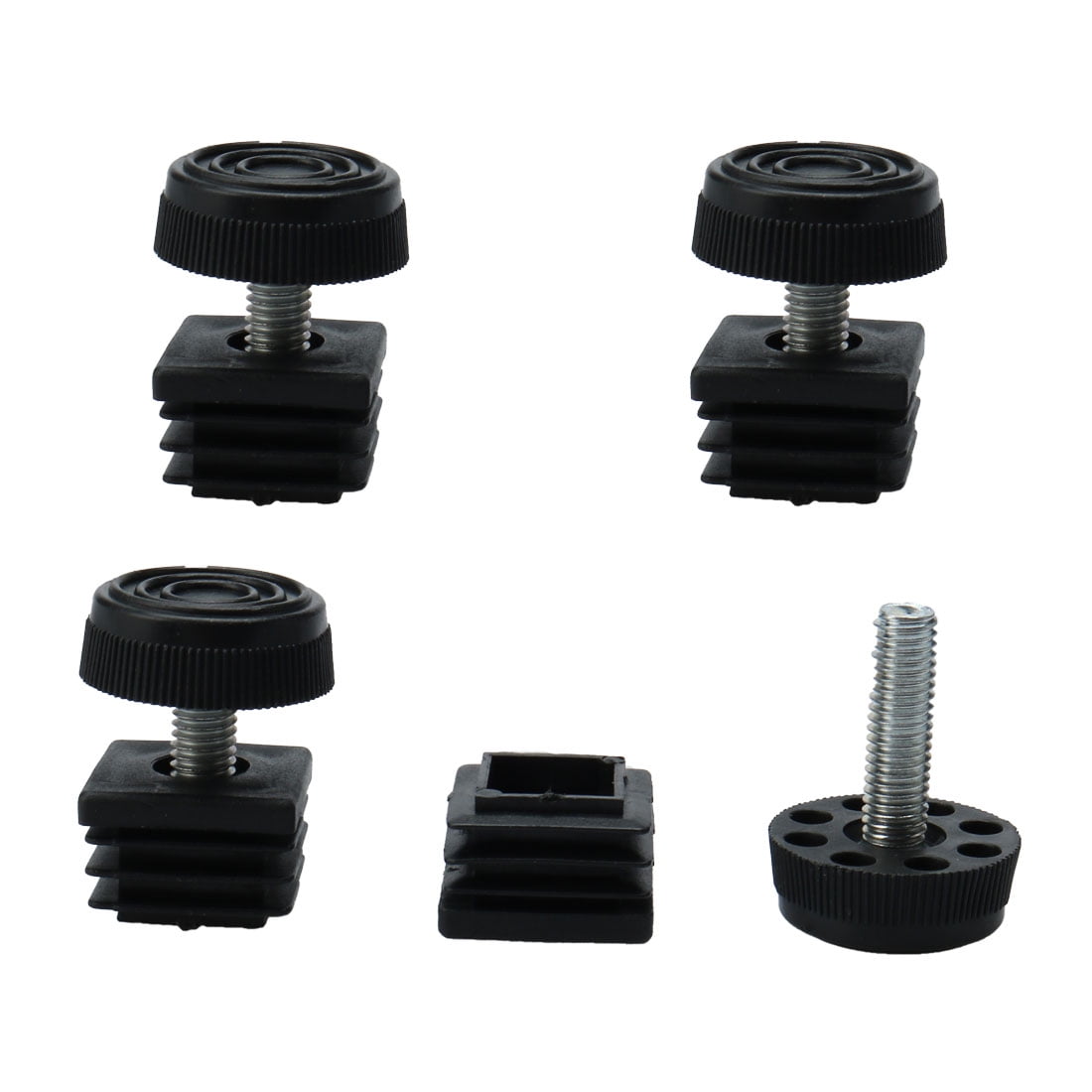 Unique Bargains 4Pcs Leveling Feet Insert Furniture Adjustable Leveler 0.98" x 0.98"