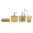 thumbnail image 1 of Unique Bargains 4Pcs Lightweight Bathroom Accessories Set Brown, 1 of 4