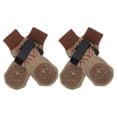 thumbnail image 1 of Unique Bargains 4Pcs Non-Slip Dog Socks with Adjustable Tapes Beige M, 1 of 7