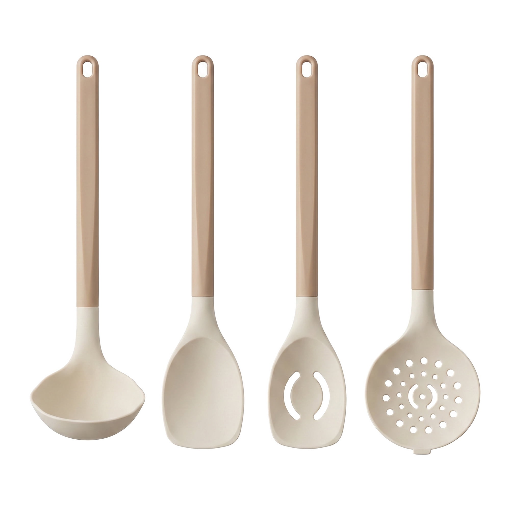 Unique Bargains 4Pcs Non Stick Cookware Silicone Kitchen Utensils Set Pink