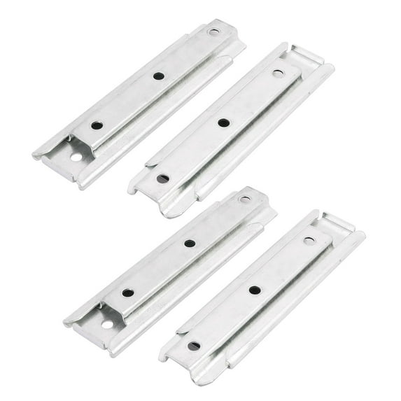 Unique Bargains 4Pcs One Section Slide Sliding Connector Jointer Fixing Bracket
