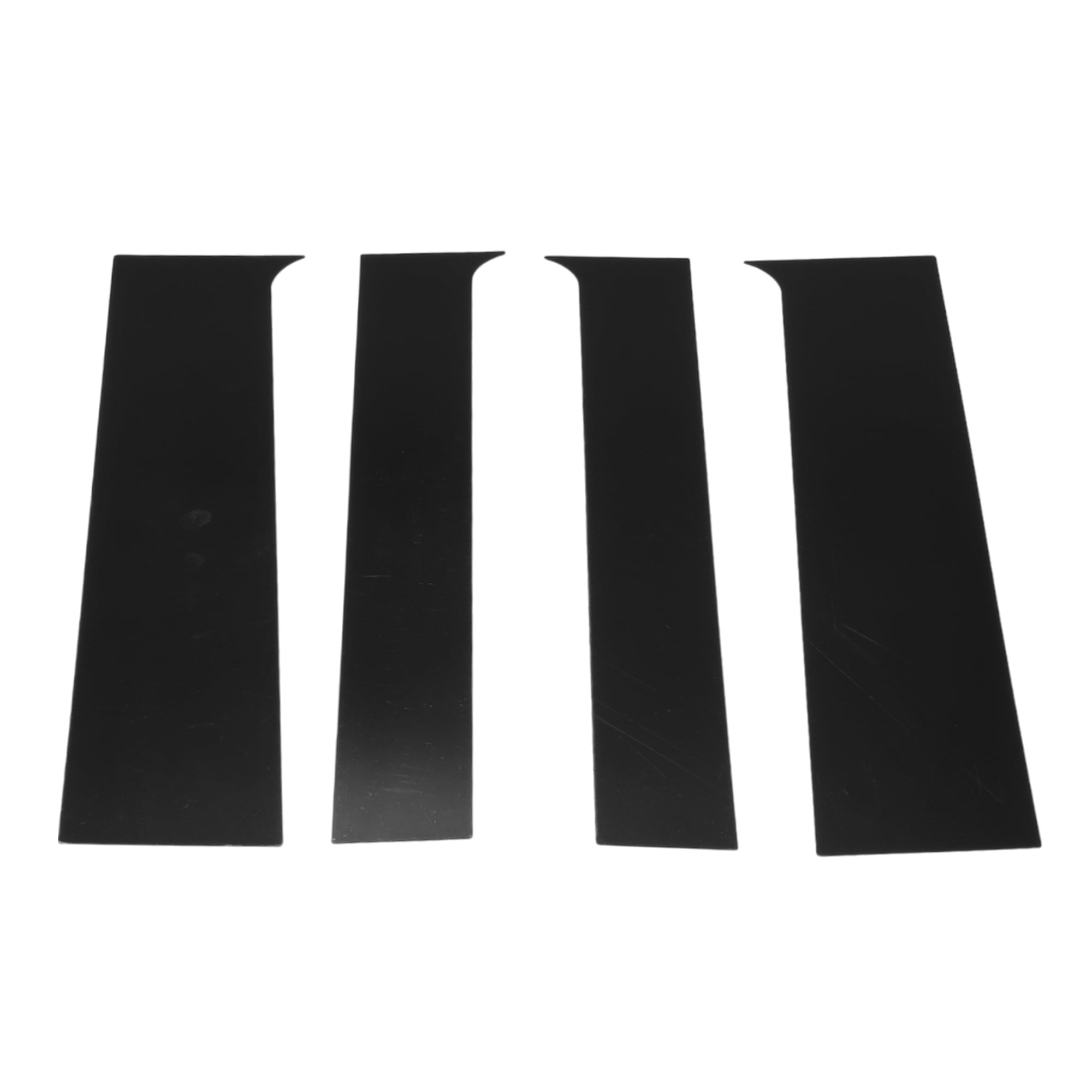 Unique Bargains 4Pcs Plastic Window Trim For Chevy Colorado 2015-2020 Black