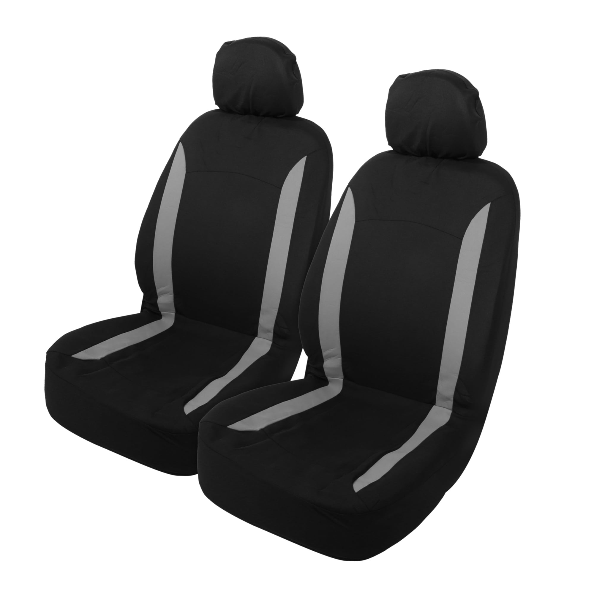 Unique Bargains 4Pcs Polyester Sponge Universal Interior Car Seat Covers Gray Black