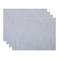 thumbnail image 1 of Unique Bargains 4Pcs Rustic Cotton Linen Blend Placemats Light Blue 15.7x11.8inch, 1 of 6