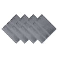 thumbnail image 1 of Unique Bargains 4Pcs Solid Cotton Absorbent Washcloths Dark Grey 13" x 13", 1 of 6