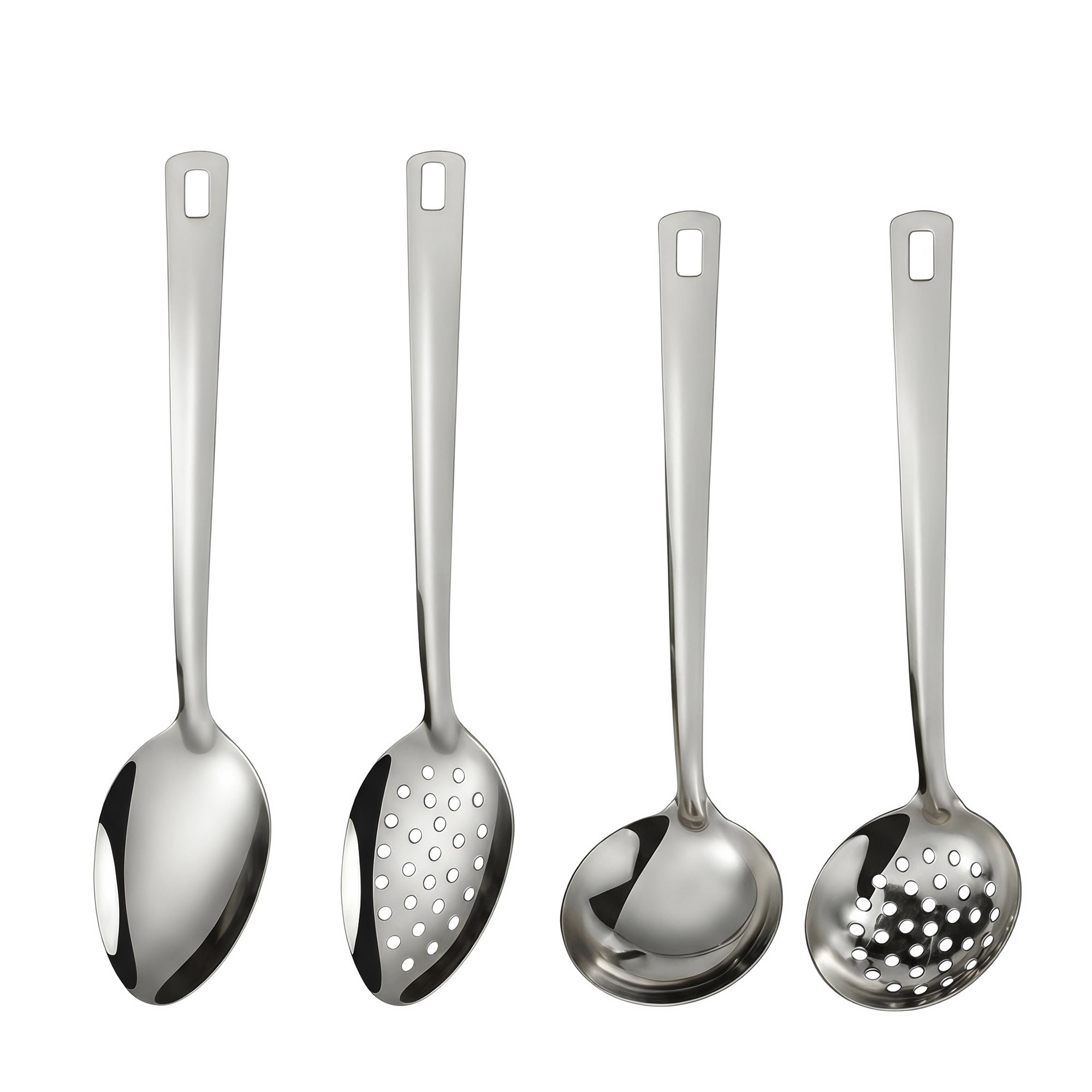Unique Bargains 4Pcs Stainless Steel Kitchen Cooking Utensil Set Silver