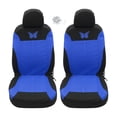 thumbnail image 1 of Unique Bargains 4Pcs Universal Washable Butterfly Car Seat Covers Kit Blue, 1 of 7