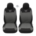 thumbnail image 1 of Unique Bargains 4Pcs Universal Washable Butterfly Car Seat Covers Kit Gray, 1 of 7