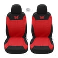 thumbnail image 1 of Unique Bargains 4Pcs Universal Washable Butterfly Car Seat Covers Kit Red, 1 of 7