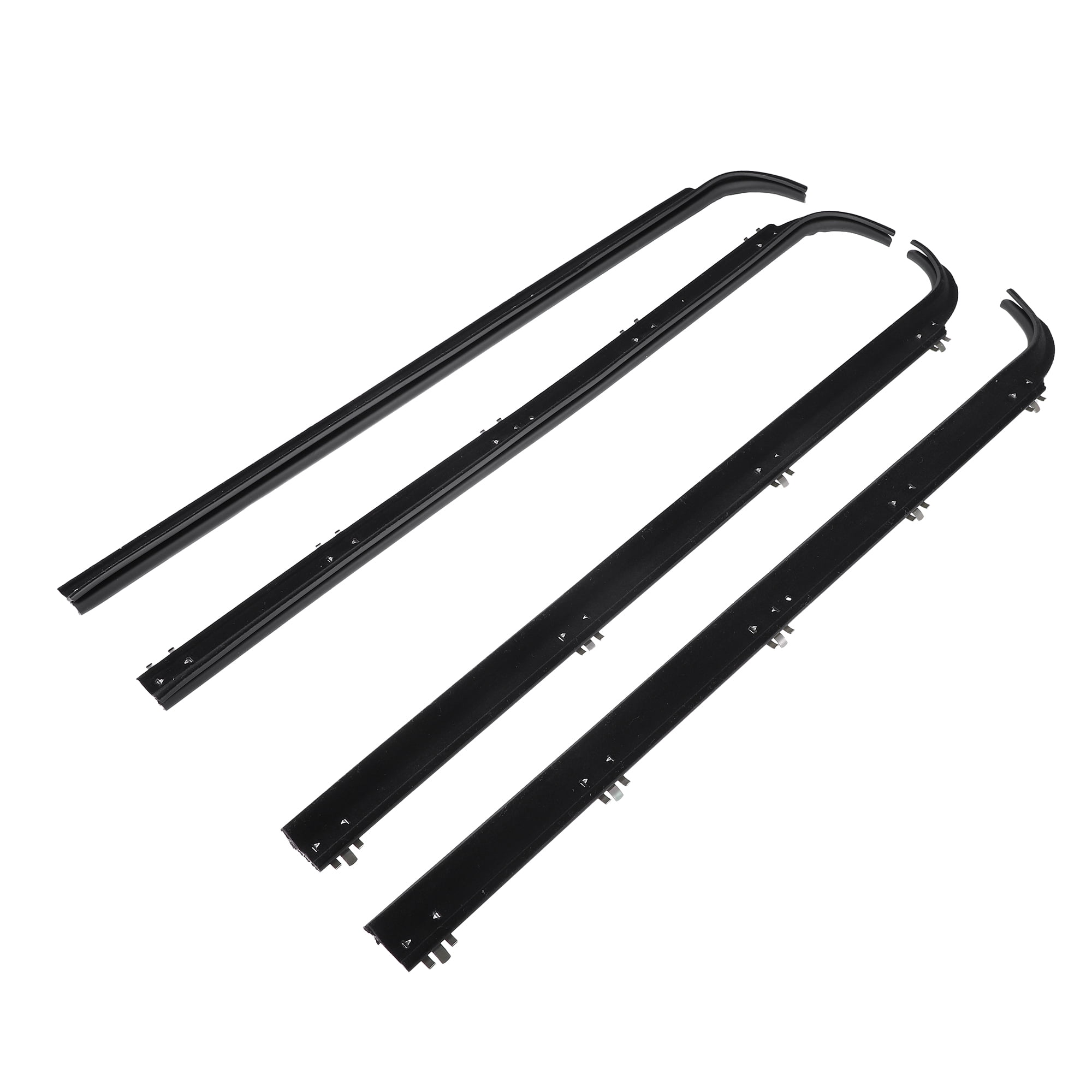 Unique Bargains 4Pcs Weatherstrip Window Trim Seal Belt for Ford F150 F250 F350 84-97