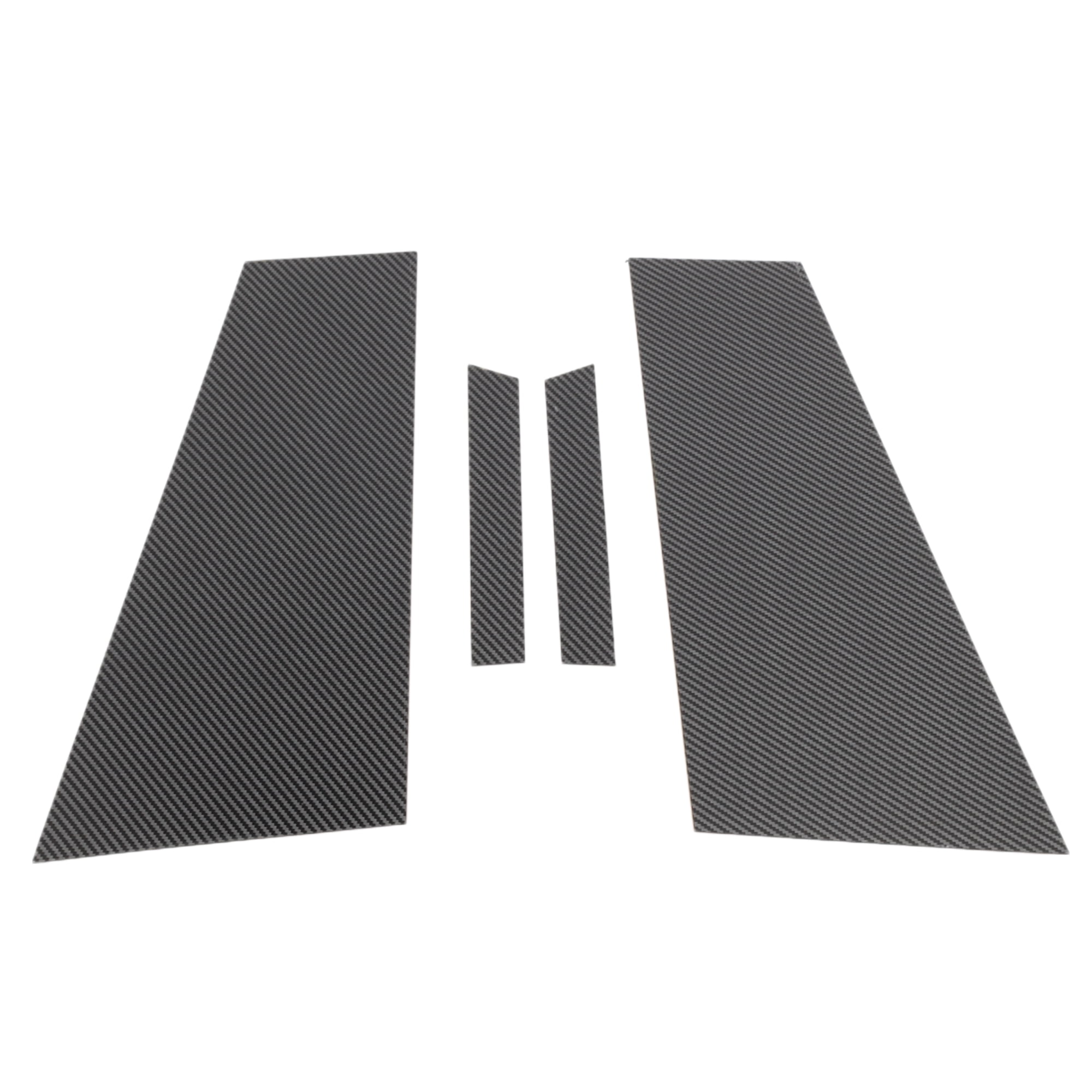 Unique Bargains 4Pcs Window Trim For Mercedes Benz CLS-Class 2012-2016 Black Carbon Fiber