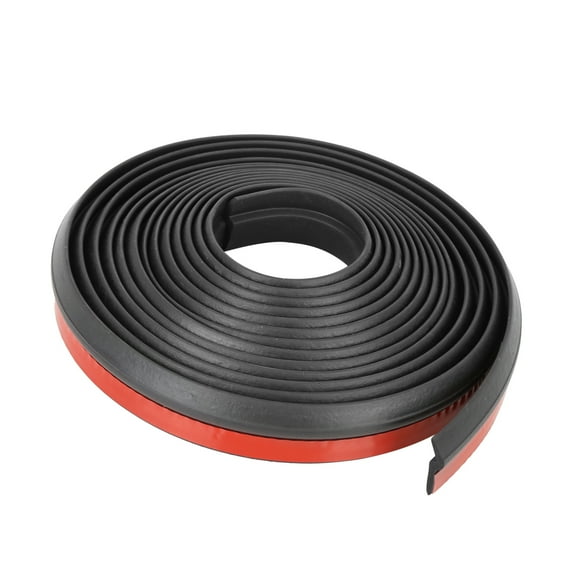 Unique Bargains 4m Car Z Shape Rubber Car Strip Seal Edge Protector Trim for Car Black