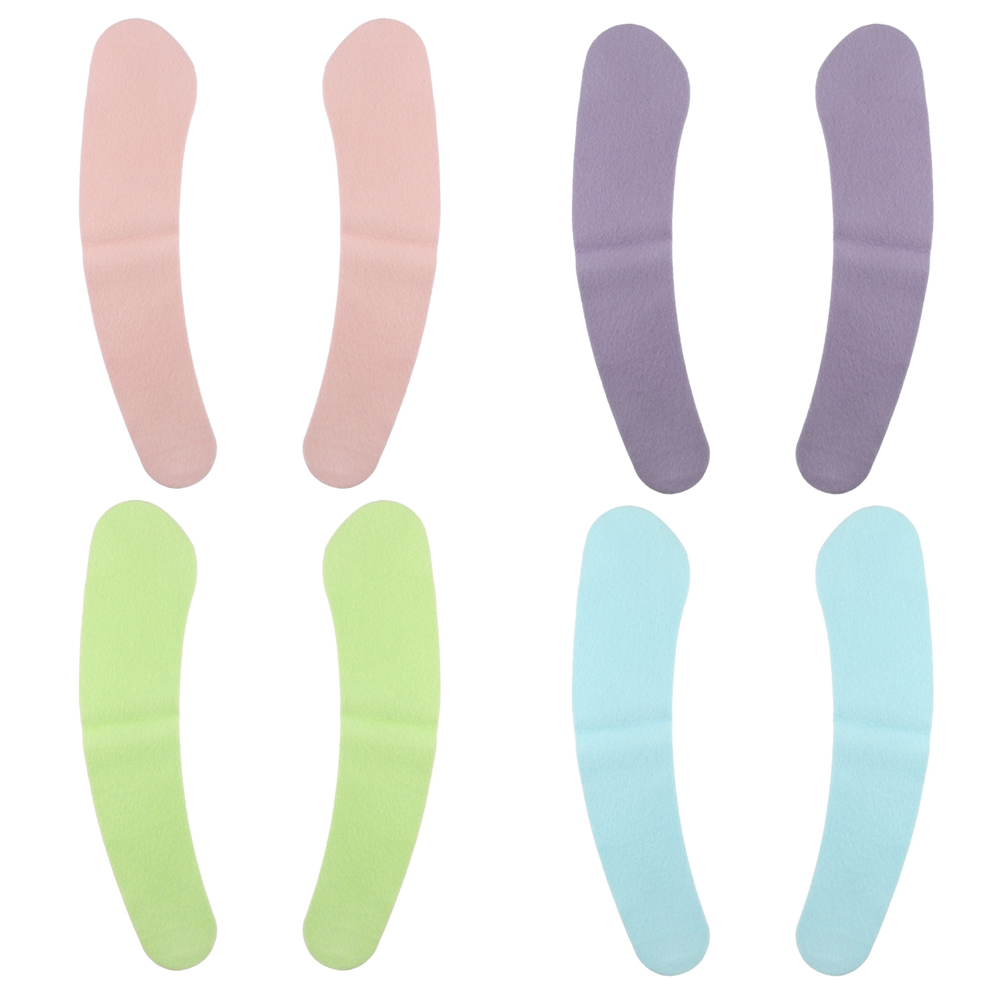 Unique Bargains 4pair Toilet Seat Cover Pad Bathroom Warm Toilet Seat Cushion Reusable Multi-color S