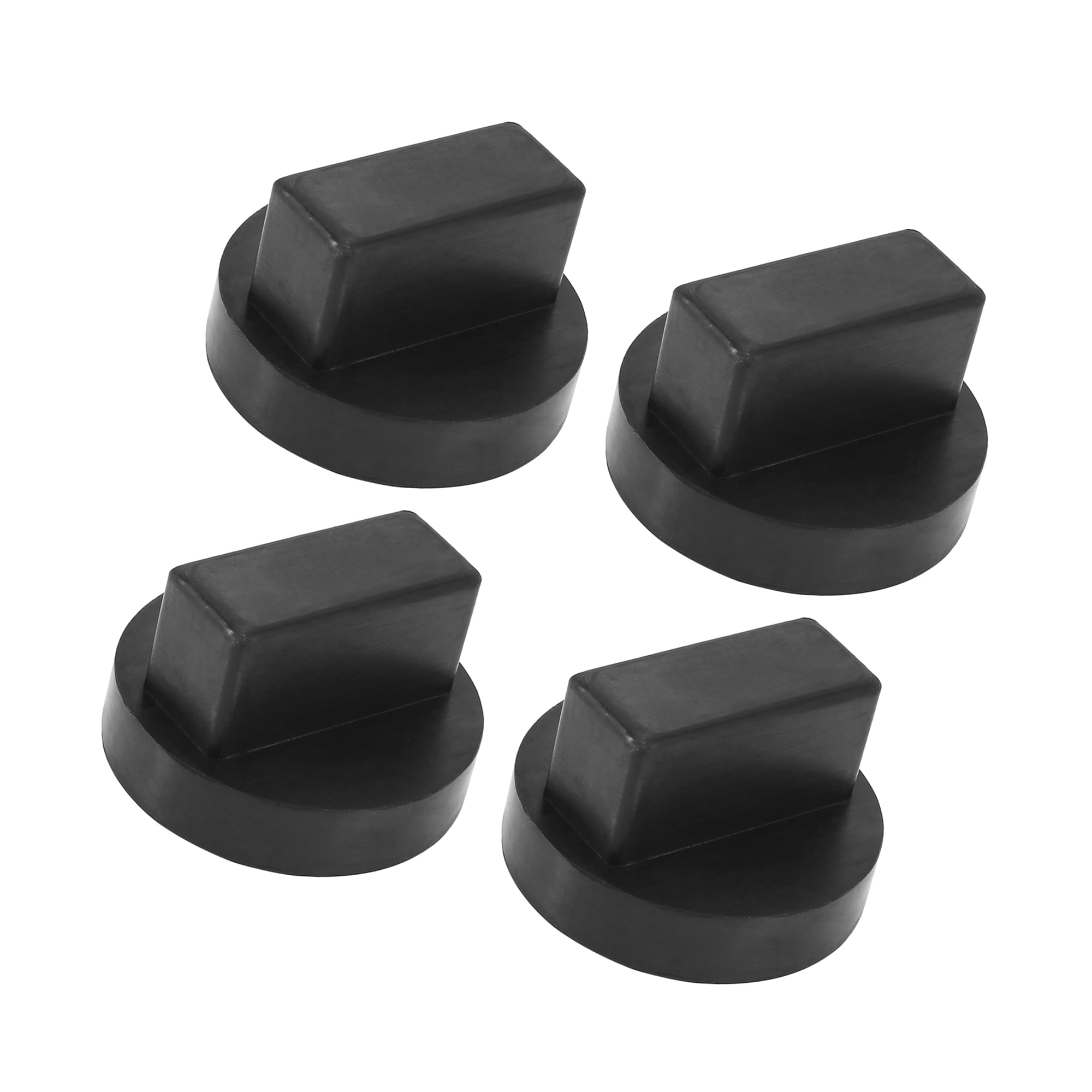 Unique Bargains 4pcs 1.65"x2.68" Car Jack Pad Lifting Support Protector Adapter Black