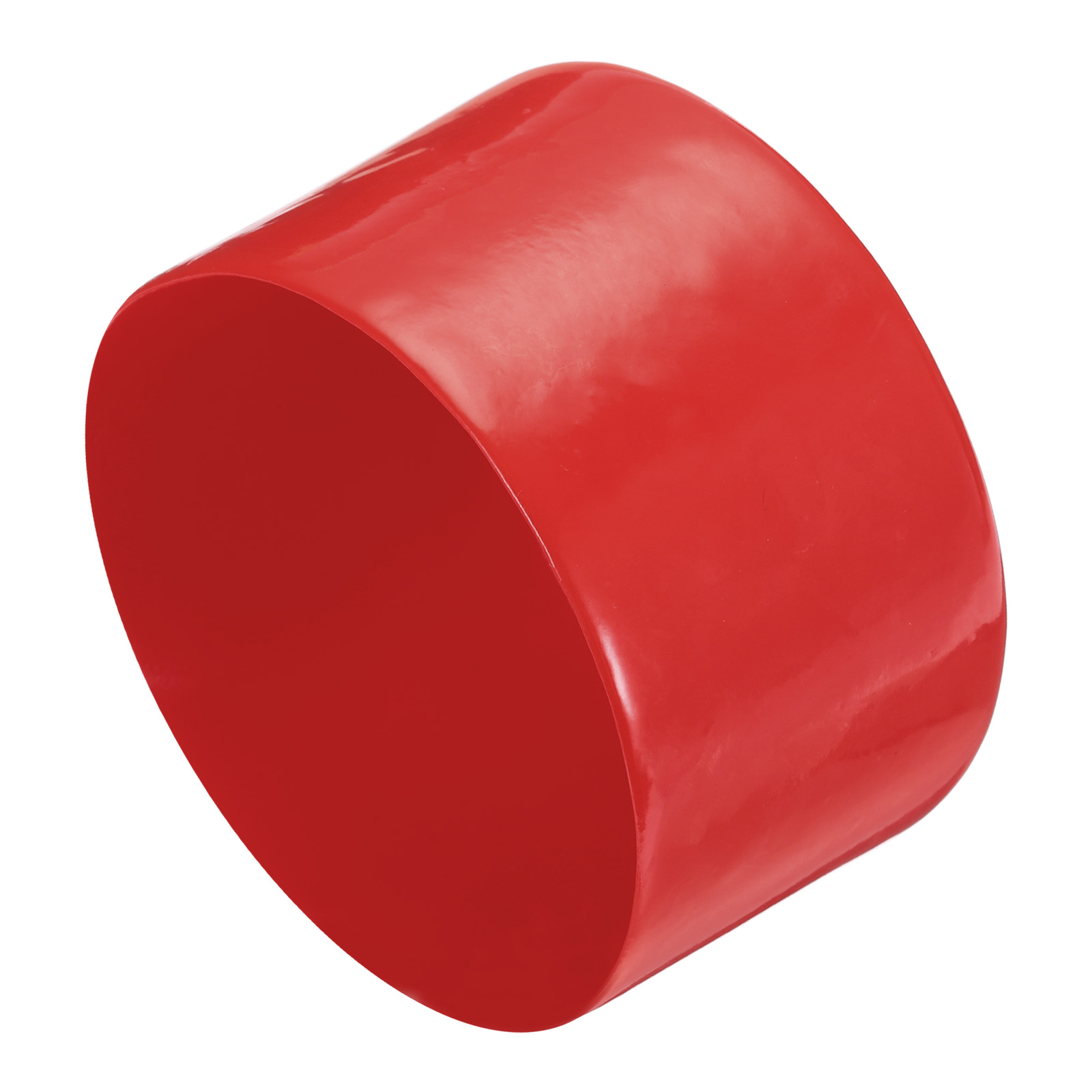 Unique Bargains 4pcs 100mm Round Red Vinyl End Cap Screw Thread ...