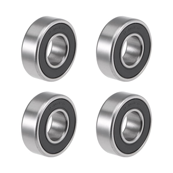 Unique Bargains 4pcs 1616-2RS Deep Groove Sealed Ball Bearings 1/2"x1-1/8"x3/8"