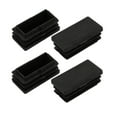 thumbnail image 1 of Unique Bargains 4pcs 20mm X 40mm Pipe Tube Insert Chair Leg Cap Square Black Plastic Tubing Plug, 1 of 2