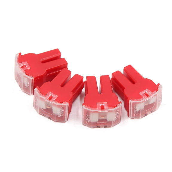 Unique Bargains 4pcs 50A Red Plastic Casing Female PAL Cartridge Fuse for Auto Car Vehicle