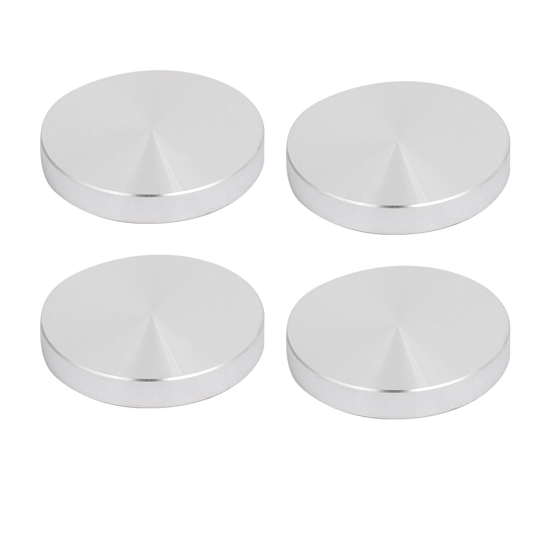 Glass Table Fasteners Unique Bargains 4pcs 50mm Dia 8mm Thickness M10 Thread Aluminum Disc ...