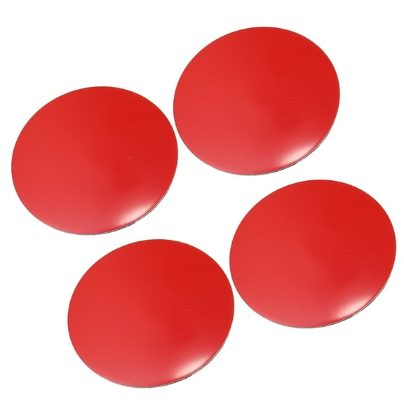 Unique Bargains 4pcs 59mm Red Car Auto Universal Wheel Center Hub Caps Emblem Badge Decal Sticker