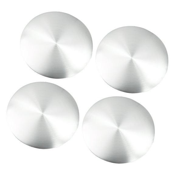 Unique Bargains 4pcs 59mm Silver Tone Car Auto Universal Wheel Center Hub Caps Emblem Badge Decal Sticker