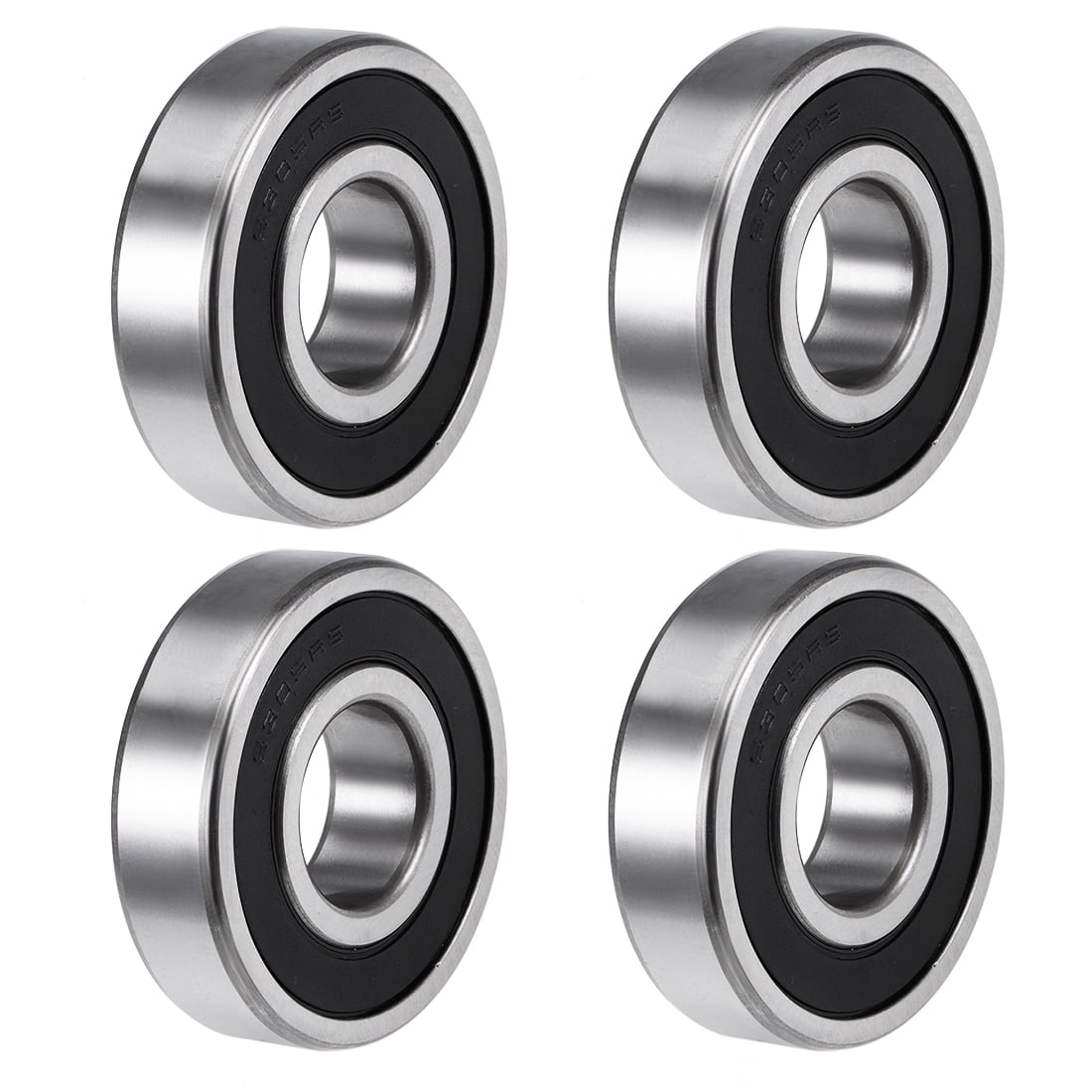 Unique Bargains 4pcs 6305-2RS Deep Groove Ball Bearings Z2 0.98"x2.44"x0.67"