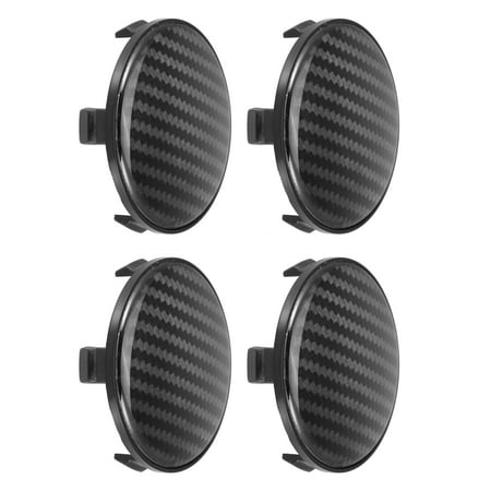 Unique Bargains 4pcs 67mm 68mm Wheel Center Hub Caps Hubcaps Covers Universal Rims Hub Cap Parts for Car Black