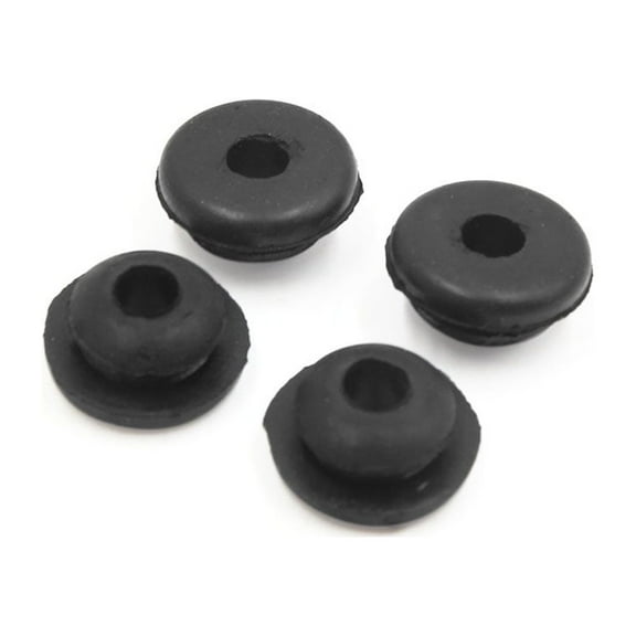 Unique Bargains 4pcs 6mm Hole Diameter Black Rubber Shock Absorber Bushings for Car Motorcycle