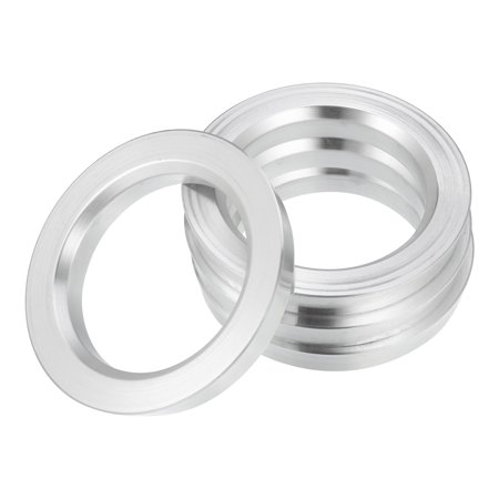 Unique Bargains 4pcs 71.6mm to 51.1mm Aluminium Alloy Car Hub Centric Rings